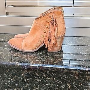 Fergie suede booties
